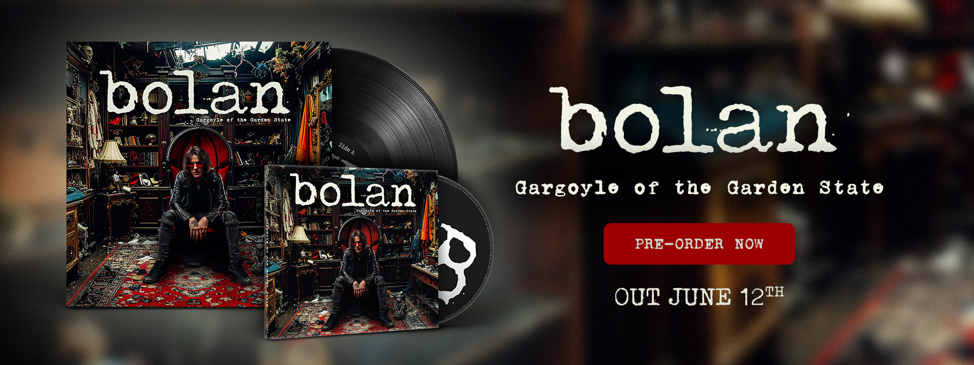 Bolan - Gargoyle of the Garden State. Pre-order now. Out June 12, 2026.